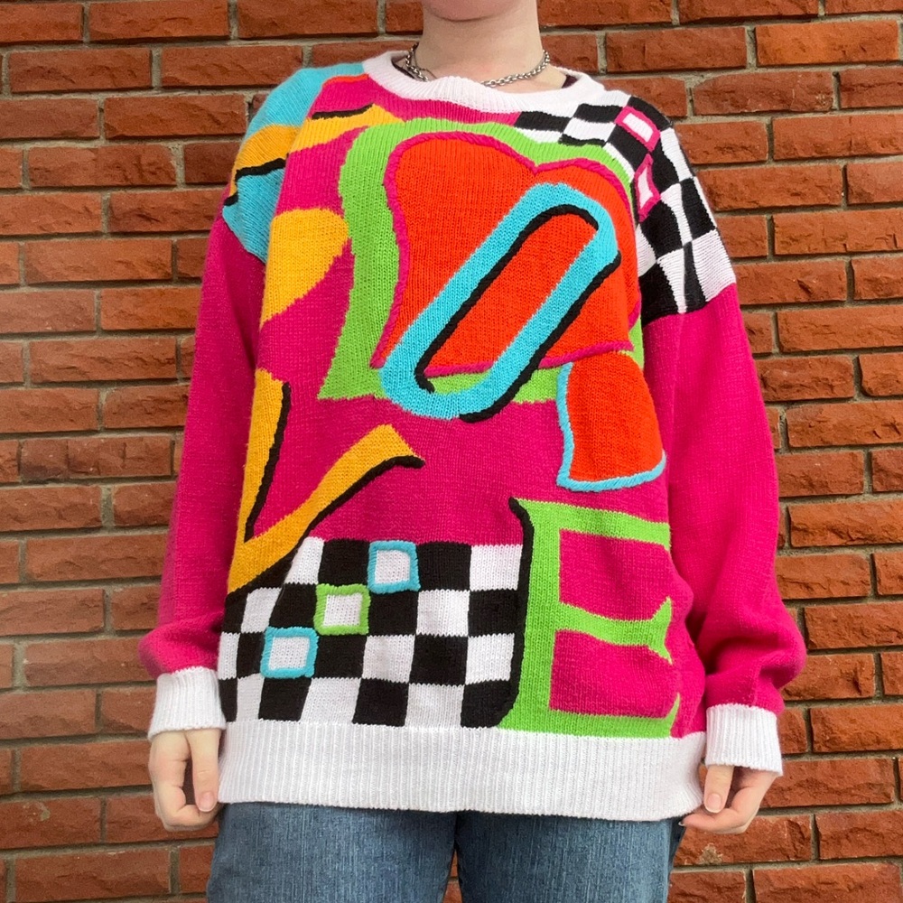 Y2K 90s Pop Art sweater